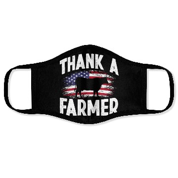 Discover USA Flag Farmer Agriculture Gift Face Masks