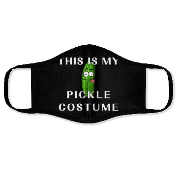 Discover This is my Halloween pickle Costume Funny pickles Face Masks