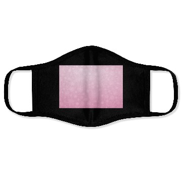 Discover Abstract Pink Snowflakes Pattern Face Masks