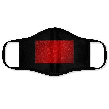 Discover Abstract Red Christmas Winter Pattern Face Masks