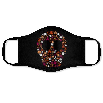 Discover Halloween Skeleton Skull Collage. Lesbian Pride. Face Masks