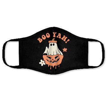 Discover Halloween Trick Or Treat Spooky Season Boo Yah Face Masks