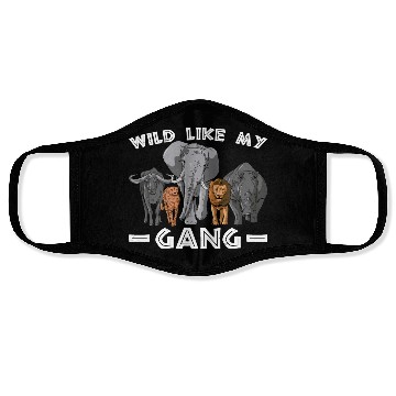 Discover Bold As A Lion Gang Animal Wild Animals Lifestyle Face Masks