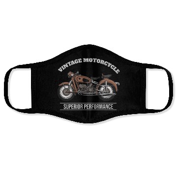 Discover Vintage Motorcycle Superior Performance Face Masks