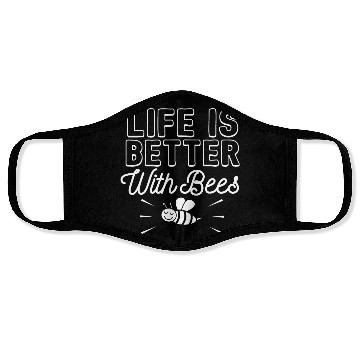 Discover Funny bee design nature lover gift Face Masks