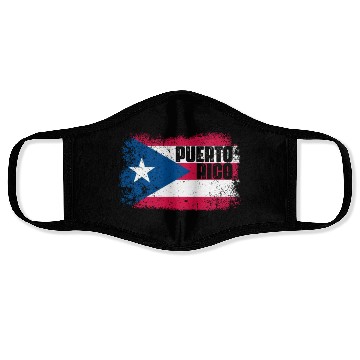 Discover Puerto Rico Flag Face Masks