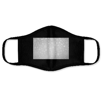 Discover Abstract Grey Snowflakes Pattern Face Masks