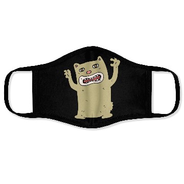 Discover funny catzilla, cat lover Face Masks