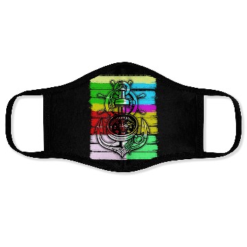 Discover Anchor nice sailing ship anchor Face Masks