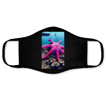 Discover Pink starfish Face Masks