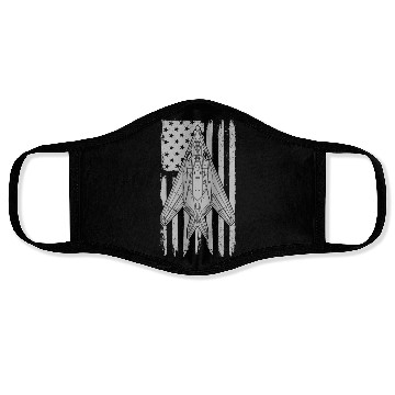 Discover F117 Stealth Nighthawk Airplane American Flag F117 Face Masks