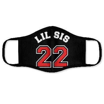 Discover Lil Sis 2022 Little Sister Baby Family Birth Child Face Masks