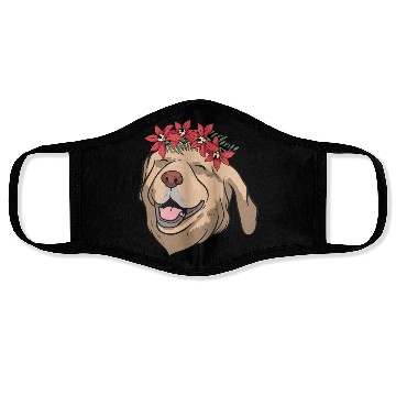 Discover Dog Labrador Flower Face Masks
