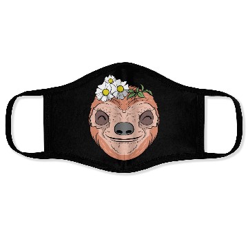Discover Flower Sloth Face Masks