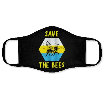 Discover Save The Bees Retro Vintage Pullover Face Masks