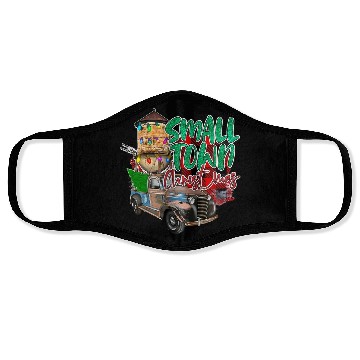 Discover Country Farmer Life Small Town Christmas Red Face Masks