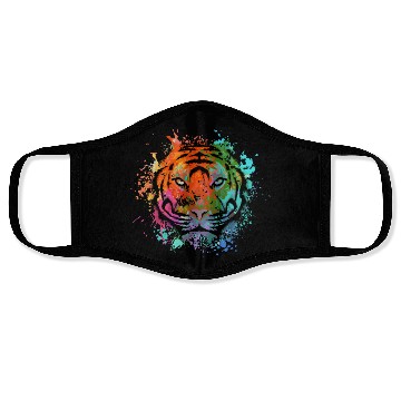 Discover Abstract Tiger Face Masks