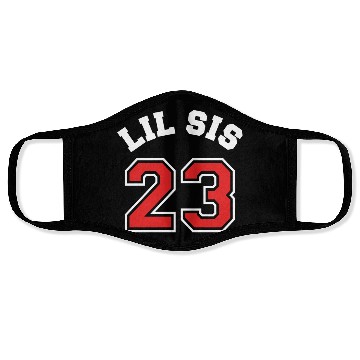 Discover Lil Sis 2023 Little Sister Baby Family Birth Child Face Masks