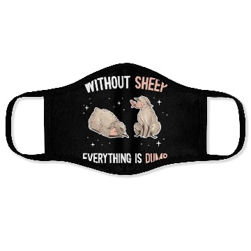 Discover Cute Lamb Saying - Farmer & Sheep Face Masks