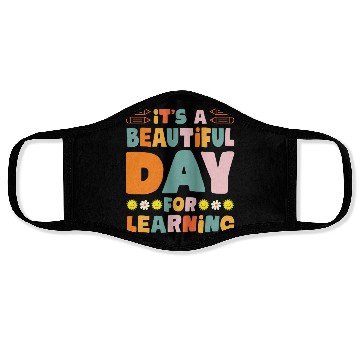 Discover Beautiful Dayfor Learning School Teacher Face Masks