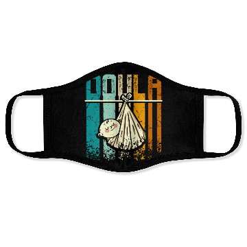 Discover Retro Vintage Doula Face Masks