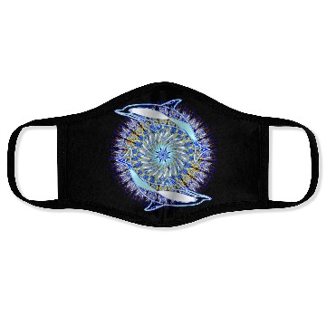 Discover Dolphin Kaleidoscope 10 Face Masks