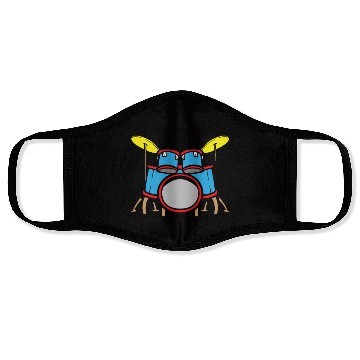 Discover Drummer Drums Music Drum Set Drumming Face Masks