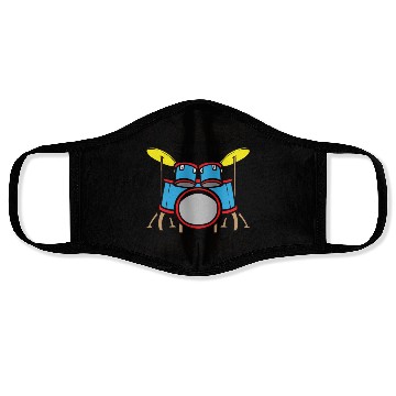 Discover Drummer Drums Music Drum Set Drumming Face Masks