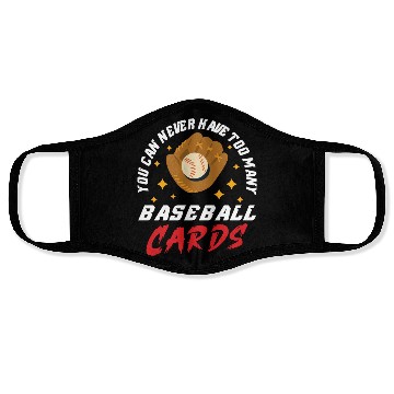 Discover Baseball Cards Baseball Player Baseball Fan Gift Face Masks
