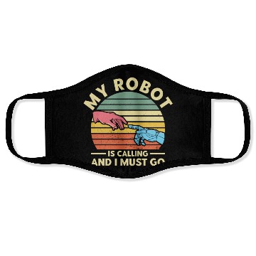Discover Robot Robotics Engineering Gift Face Masks