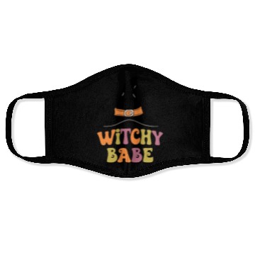 Discover Withcy Babe Retro Halloween Witch Hat Face Masks