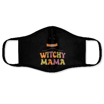 Discover Withcy Mama retro Halloween Witch Hat Face Masks