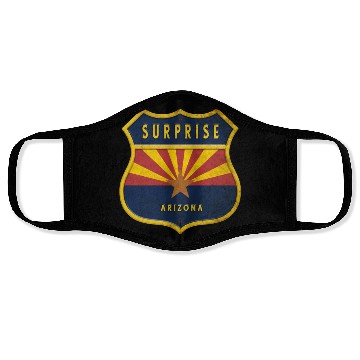 Discover Surprise Arizonna flag crest design Face Masks