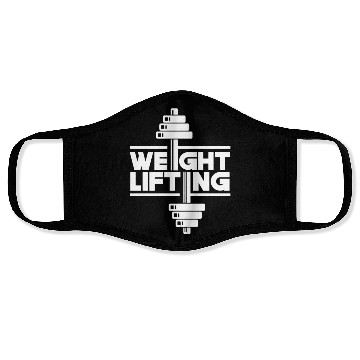 Discover Weightlifting Gym Lift Workout Face Masks