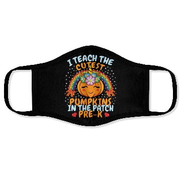Discover I Teach Cutest Pumpkins Patch Pre K Teacher Face Masks