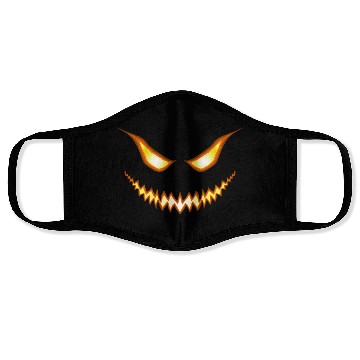 Discover halloween pumpkin face Face Masks