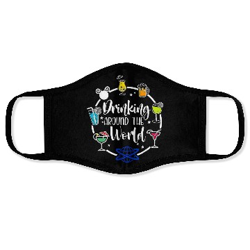 Discover Drinking Around The World Face Masks