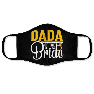 Discover Dada Of The Bride Wedding Party Matching Gift Face Masks