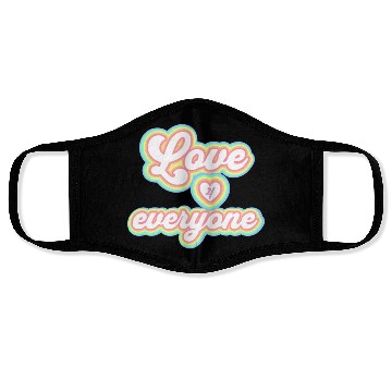 Discover Rainbow unisex love for everyone Face Masks