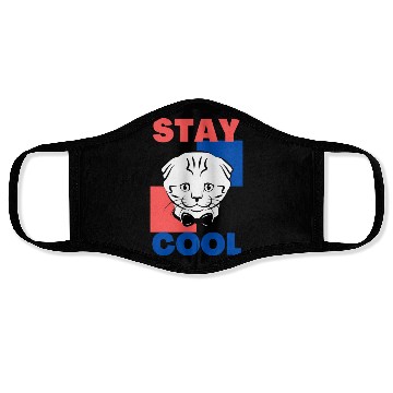 Discover Stay Cool Cat, Cool Cat, Cat Face Masks