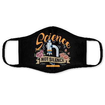 Discover Science not Silence Medical Student Gift Face Masks