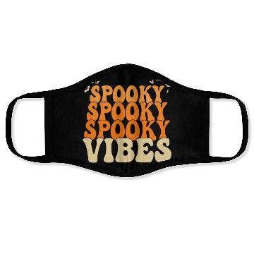 Discover Retro Spooky Vibes Halloween Face Masks
