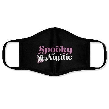 Discover Cute Spooky Auntie Halloween Aunt Face Masks
