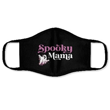 Discover Cute Spooky Mama Halloween Mom Face Masks