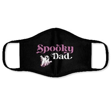 Discover Cute Spooky Dad Halloween Outfit Face Masks