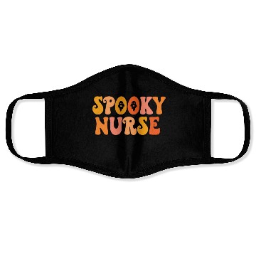 Discover Retro Spooky Nurse Cute Halloween Face Masks