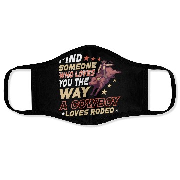 Discover Rodeo Bull Riding Livestock Show Farmer Cattle Face Masks