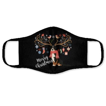 Discover Bernese Mountain Dog Christmas Face Masks
