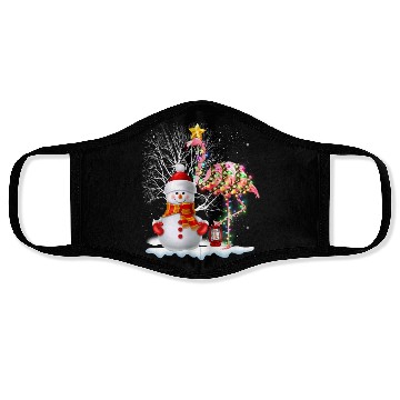 Discover Funny Christmas Tree Flamingo Hat Santa Best Xmas Face Masks
