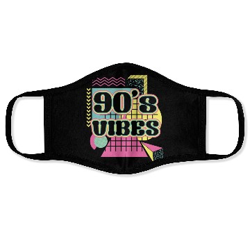 Discover 90s Disco Lover 1990s Retro Face Masks
